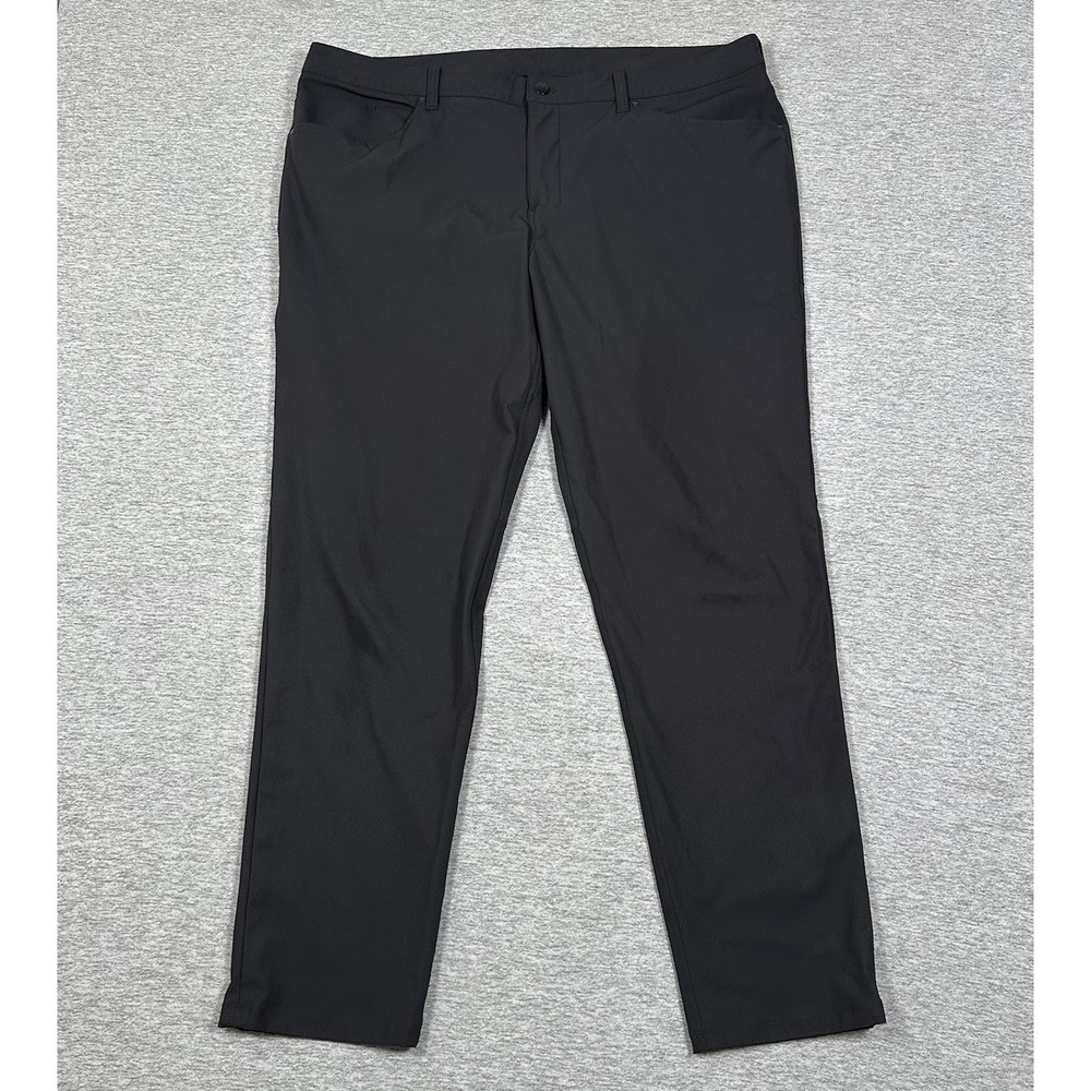 Lululemon Pants Mens 42x34 Black ABC Slim Warpstreme Business Chino City